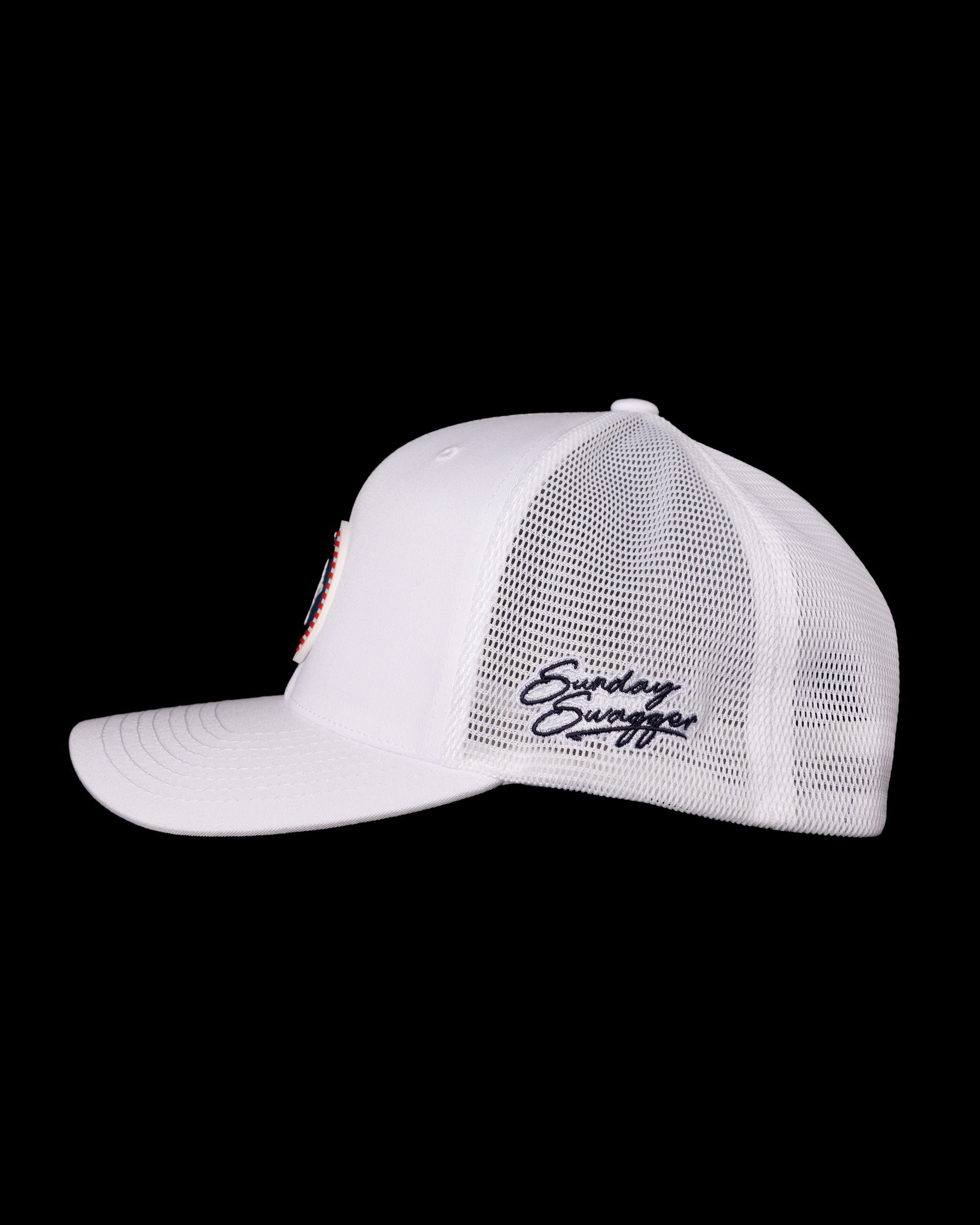 Star-Spangled Shaka Flexfit Snapback Hat - White