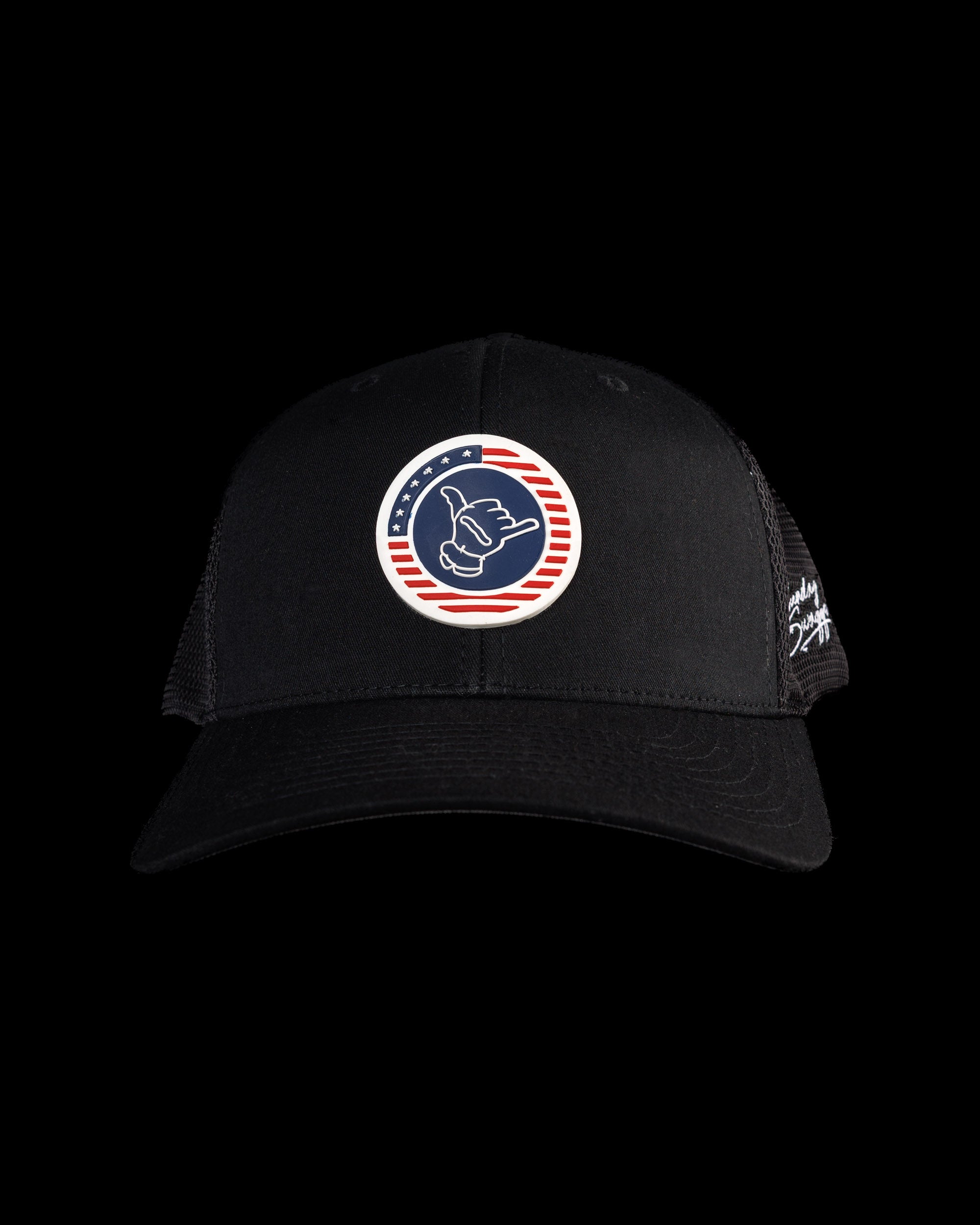 Star-Spangled Shaka Flexfit Snapback Hat - Black