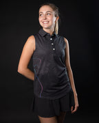 Stardust gray womens golf polo | Sunday Swagger