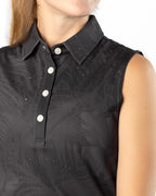 Stardust gray womens golf polo | Sunday Swagger