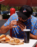 Stars and Stripes Snapback Hat - Black