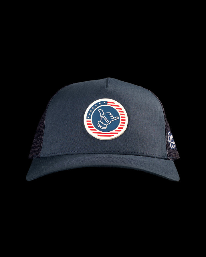 Star-Spangled Shaka Trucker Hat - Navy