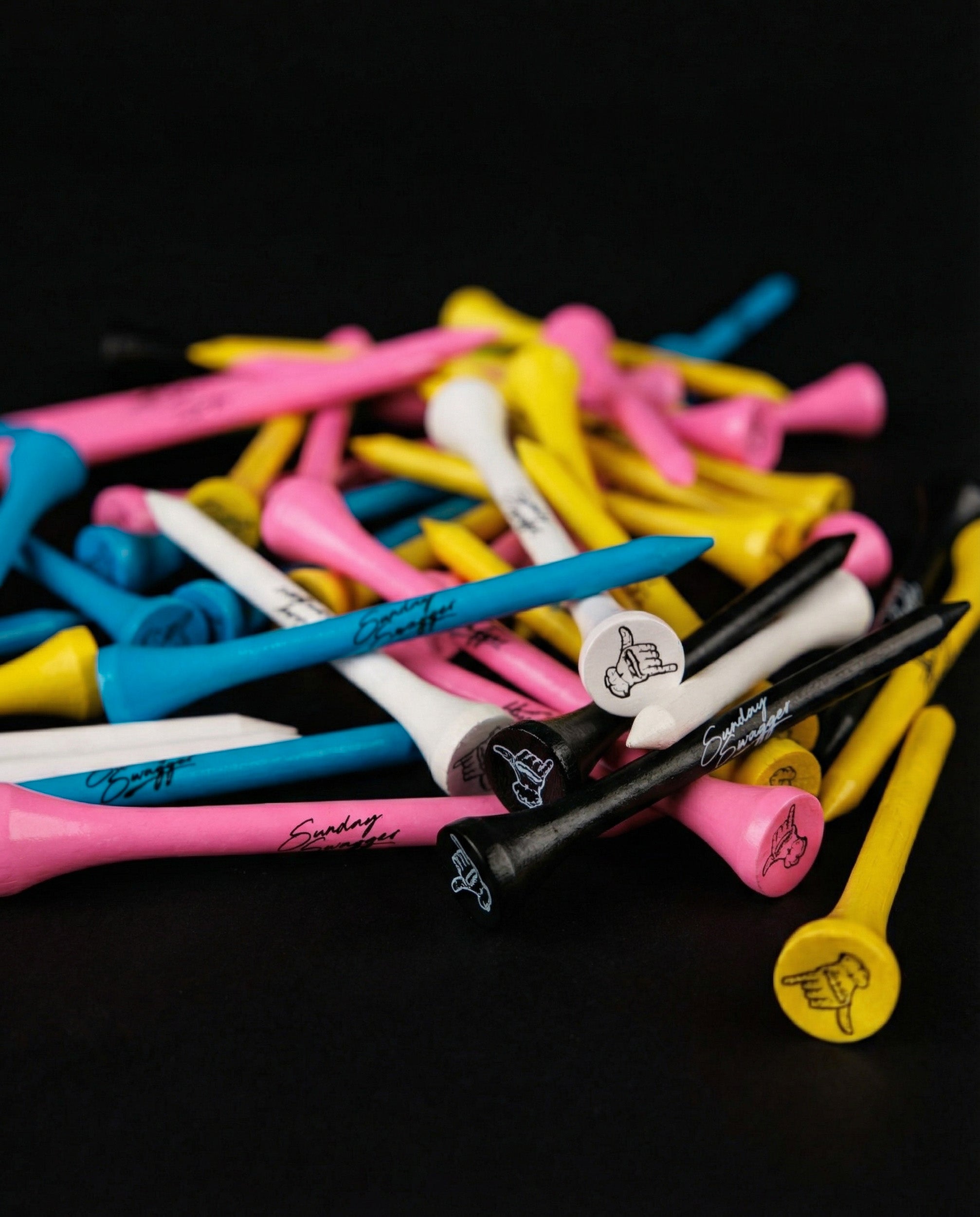 Sunday Swagger Golf Tees - Splatter (50 pack)