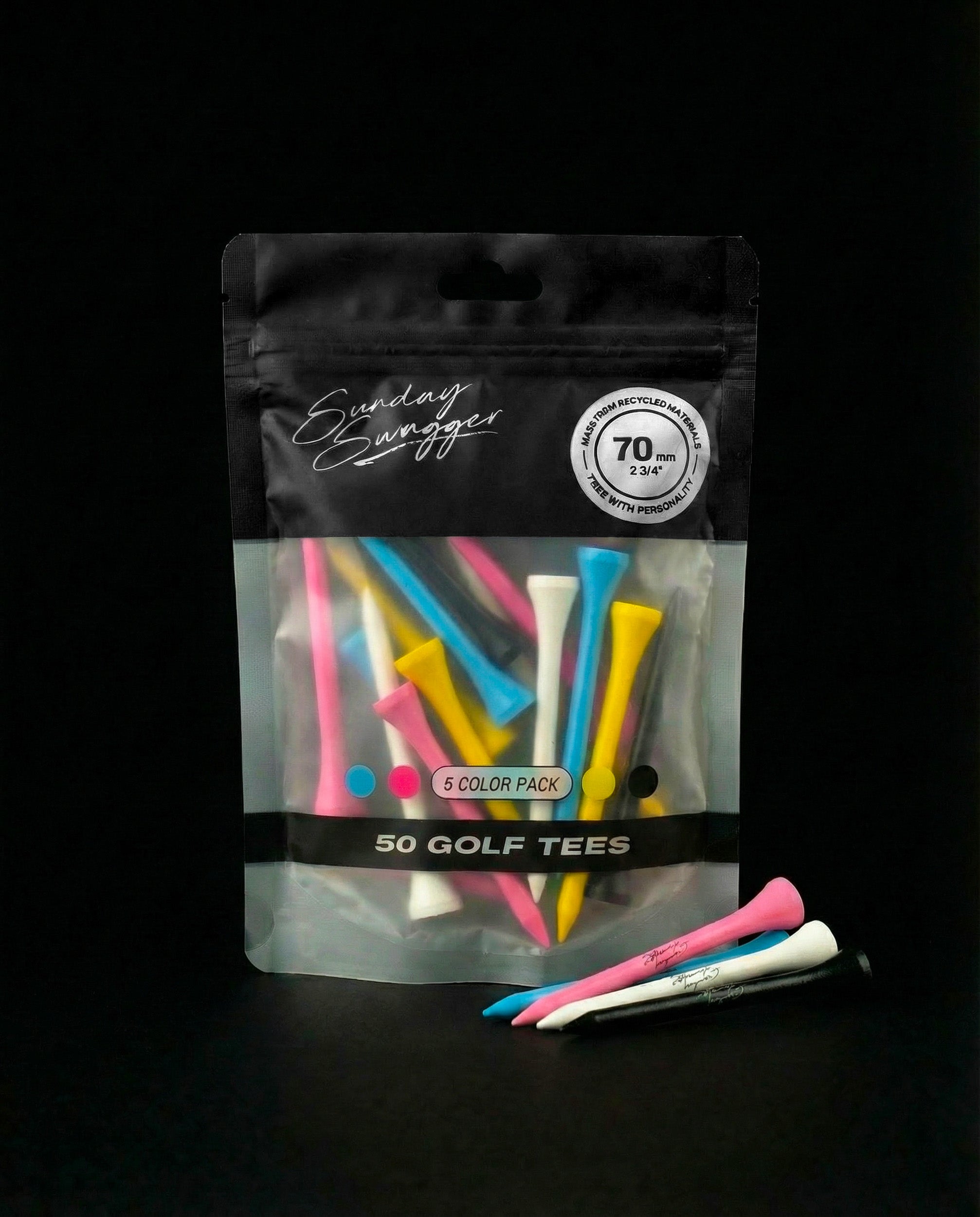 Sunday Swagger Golf Tees - Splatter (50 pack)