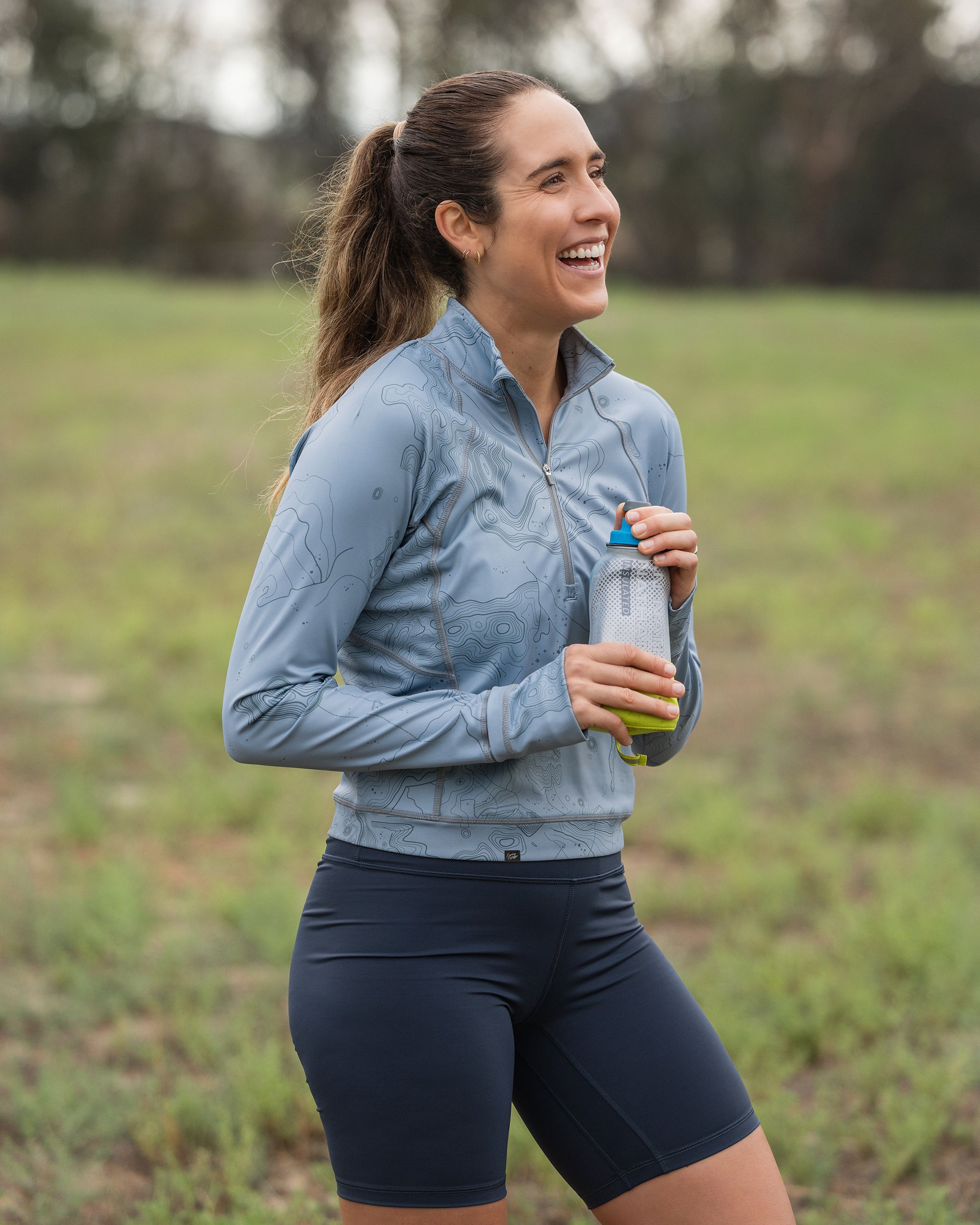 Trailblazer women's golf cropped Qzip | Sunday Swagger