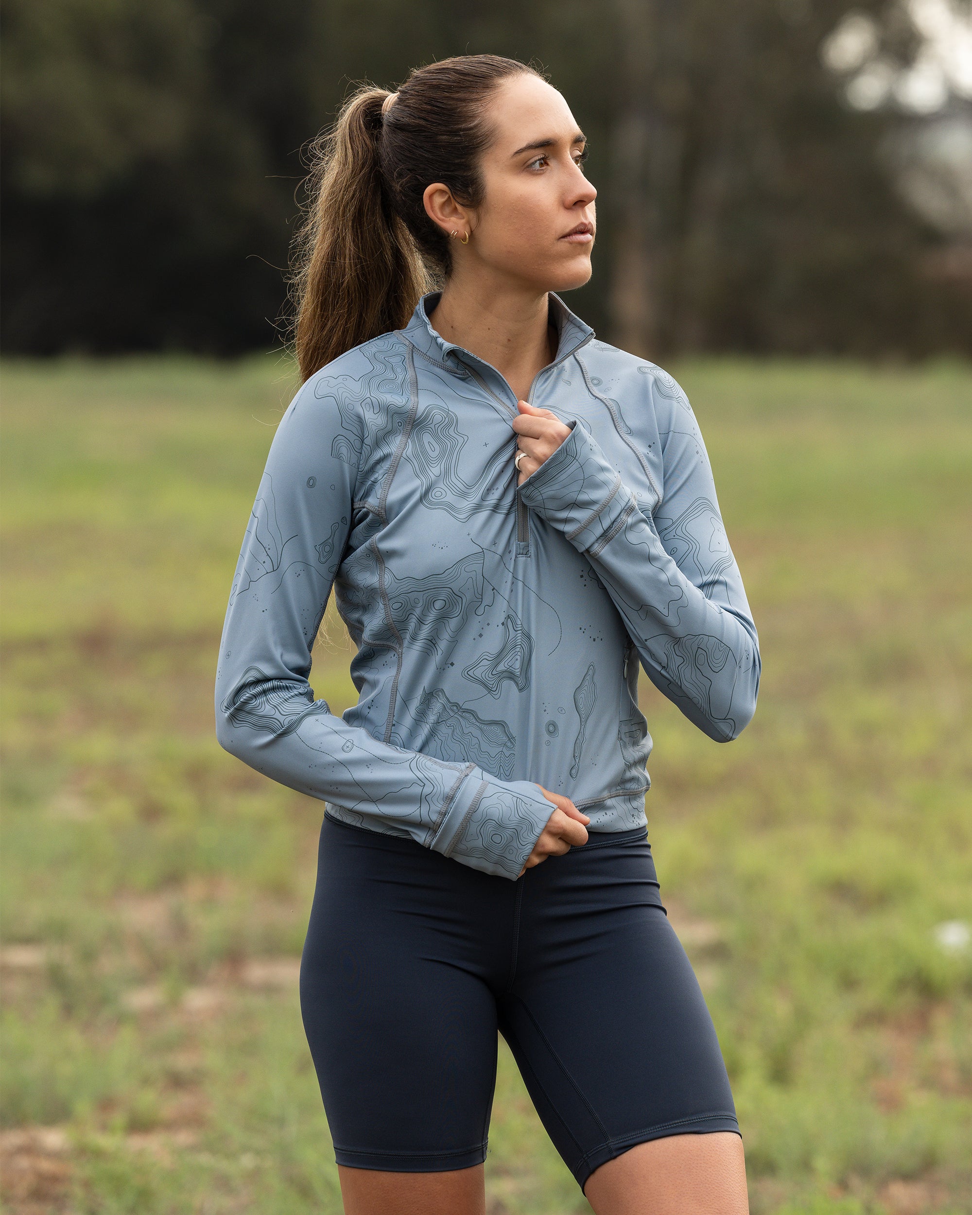 Trailblazer women's golf cropped Qzip | Sunday Swagger