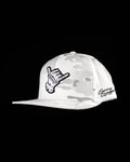 Hang Loose Multicam Snapback Hat - White