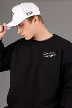 Hang Loose Crewneck - Black/White