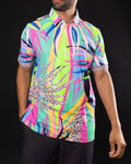 Lolla vibrant floral golf polos