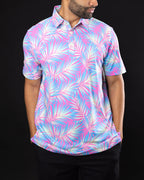 Maldives floral golf shirt