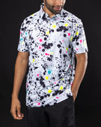 Paint Splatter Golf Shirt Sunday Swagger